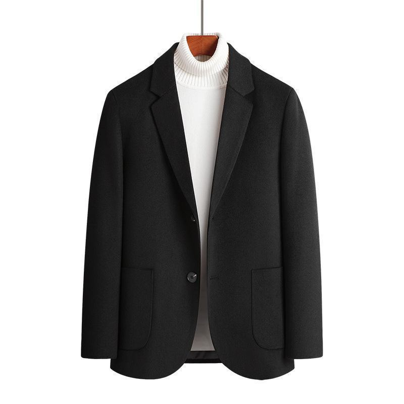 Dress Menns Slank Profesjonell Dressjakke Business Formell Enkelrads To Knapper Tilfeldig Liten Ulldress