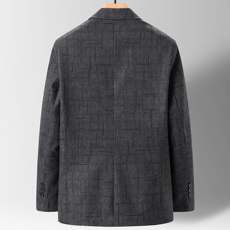 Herredresser 2022 Vår Høst Ungdom Business Casual Rutete Dress Herre Tynn Frakk Herreklær