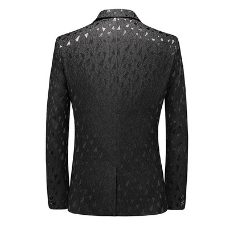 Herremote Casual Preget Blazer Slank Ungdom Stor Størrelse Hvit Liten Dress Topp Herre
