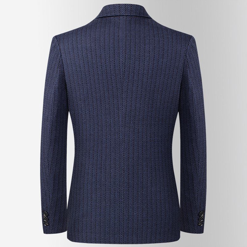Høst Vinter Jacquard Elastisk Dress Mellom Unge Menns Trend Liten Fritidsdress