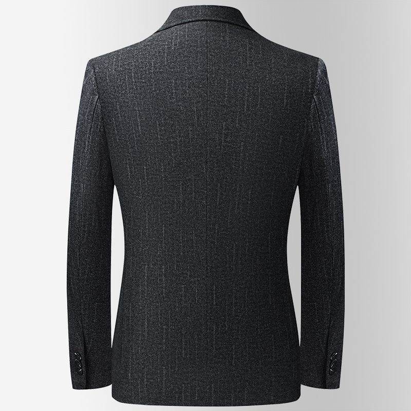 Høst Vinter Strikket Elastisk Dress Middelaldrende Unge Menns Herre Slim Ull Casual