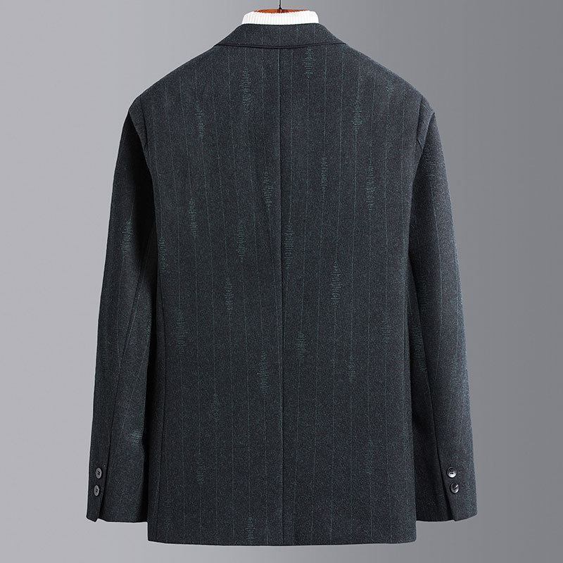 Ulldress Herre Høst Vinter Overlock Håndverk Uformell Liten Dress Herrejakke